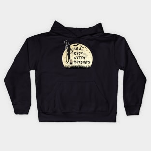 I am a rich witch Kids Hoodie